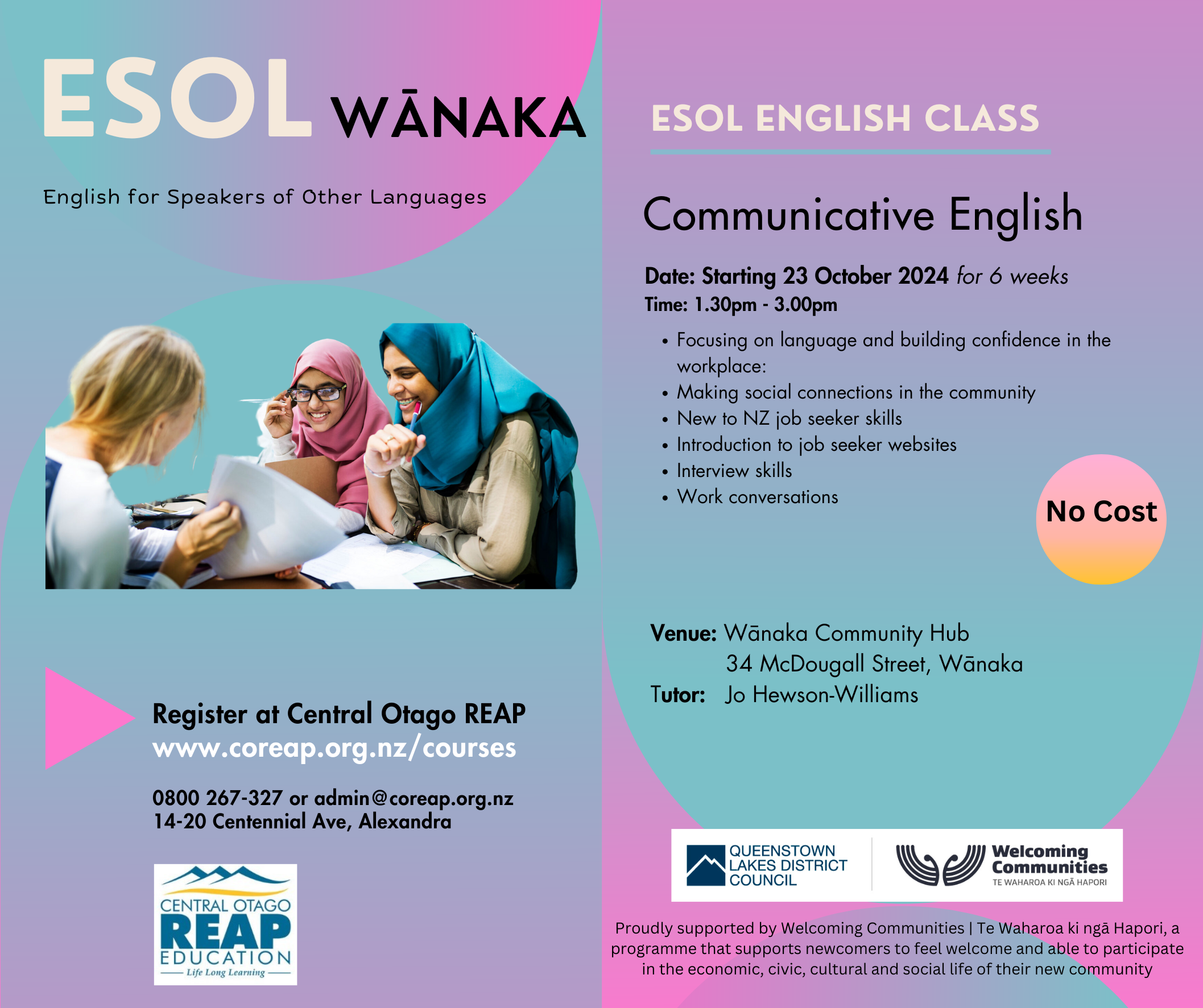 Esol Wanaka Term 4  (1)